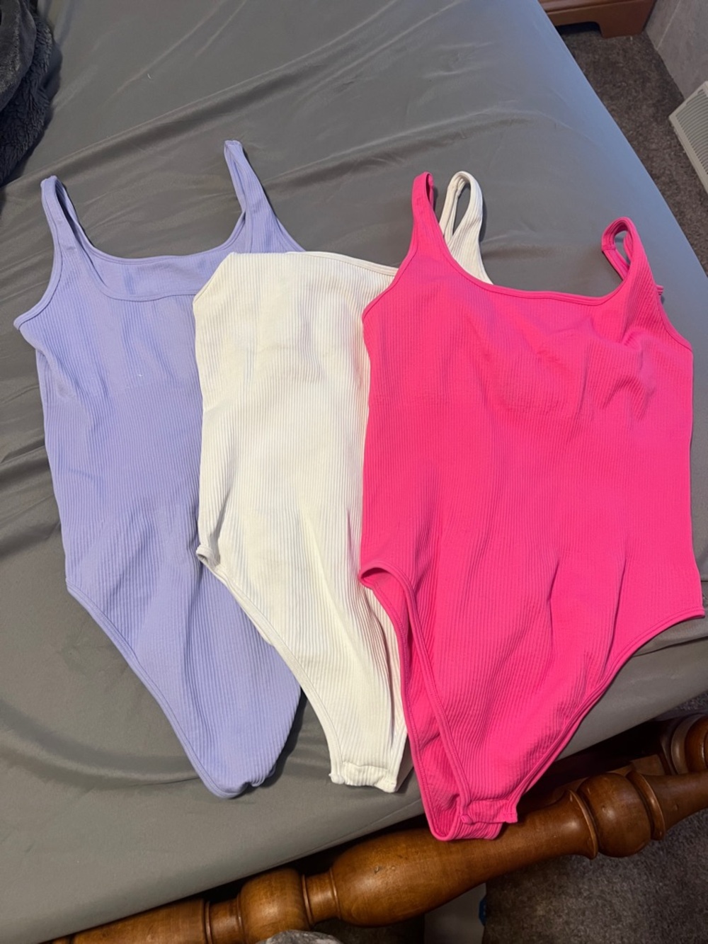 OQQ Women's 3 Piece Bodysuit, Size L - Picture 2 of 2